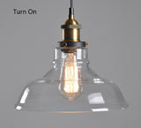 Smoke Glass Pendant LED ceiling lamp