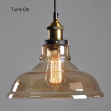 Smoke Glass Pendant LED ceiling lamp