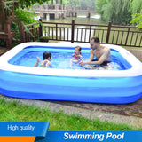 110/128/155CM Rectangular Inflatable Swimming Pool