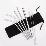 7 Pcs  Reusable Drinking Straw