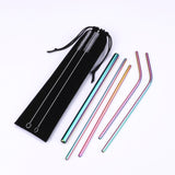 7 Pcs  Reusable Drinking Straw