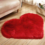 Heart Pink Plush Area Rug Soft Goods