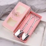 2 pcs Stainless steel Coffee Spoon