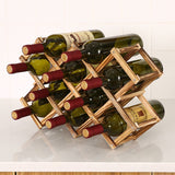 Wooden Wine Bottle Racks Cabinet