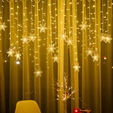 Christmas Decoration Curtain Snowflake LED String lights