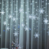 Christmas Decoration Curtain Snowflake LED String lights