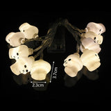 1.5m 10Led Halloween Pumpkin Ghost Skeletons Bat Spider Led Light Strings