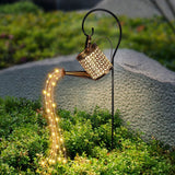 Solar landscape LED  string lights with watering can