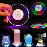 LED Light Coaster Crystal Cup Mat