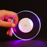 LED Light Coaster Crystal Cup Mat