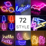 72 Styles Led Neon Light Signs