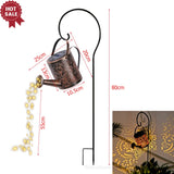 Solar landscape LED  string lights with watering can