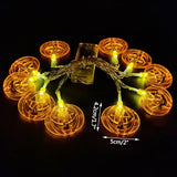 1.5m 10Led Halloween Pumpkin Ghost Skeletons Bat Spider Led Light Strings