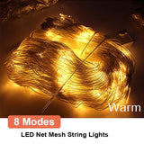 Mesh LED Lights 220V Holiday Wedding Party Outdoor String Lights