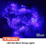 Mesh LED Lights 220V Holiday Wedding Party Outdoor String Lights