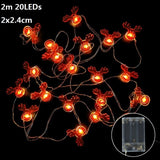 1.5m 10Led Halloween Pumpkin Ghost Skeletons Bat Spider Led Light Strings