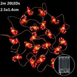 1.5m 10Led Halloween Pumpkin Ghost Skeletons Bat Spider Led Light Strings