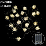 1.5m 10Led Halloween Pumpkin Ghost Skeletons Bat Spider Led Light Strings