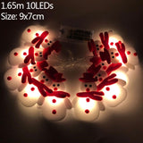 1.5m 10Led Halloween Pumpkin Ghost Skeletons Bat Spider Led Light Strings