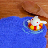 Wool Coaster Cup Mat