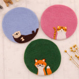 Wool Coaster Cup Mat