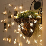 2/3/6M Fairy LED Snowflake Lights