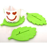 leaf-shaped felt cup Coaster